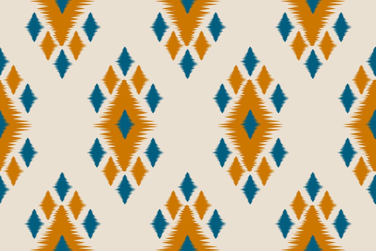Abstract ethnic ikat art. Seamless pattern in tribal. Aztec geometric ornament print. vector