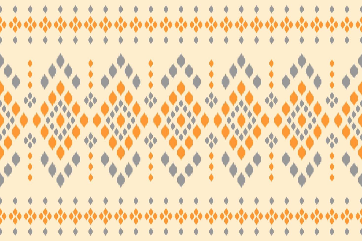 Geometric ethnic ikat seamless pattern traditional. Fabric Indian style. vector