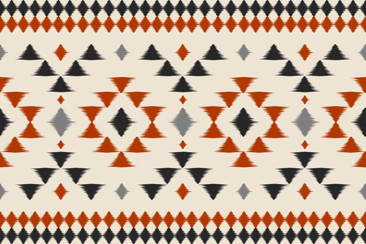 Carpet ethnic ikat art. Seamless pattern in tribal. Aztec geometric ornament print. vector