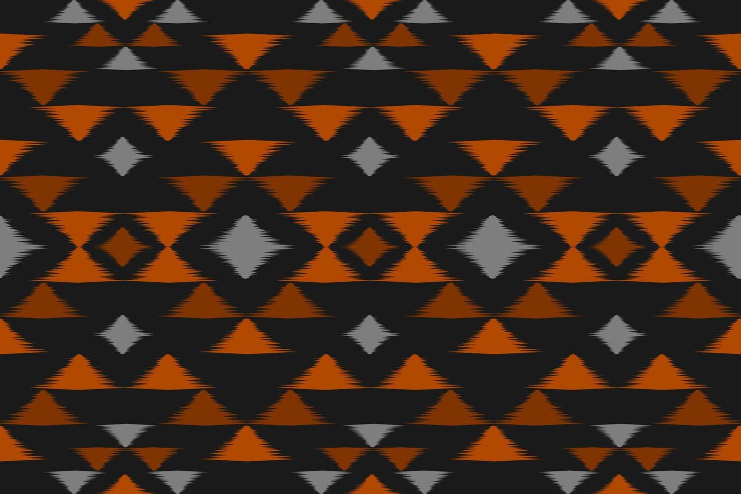 Geometric ethnic ikat seamless pattern in tribal. vector