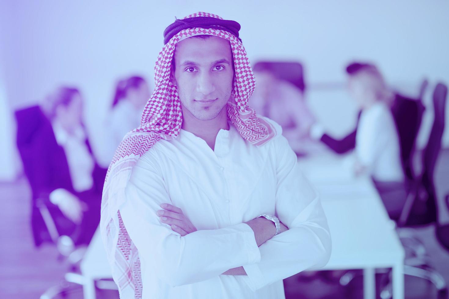 Arabic business man at meeting photo