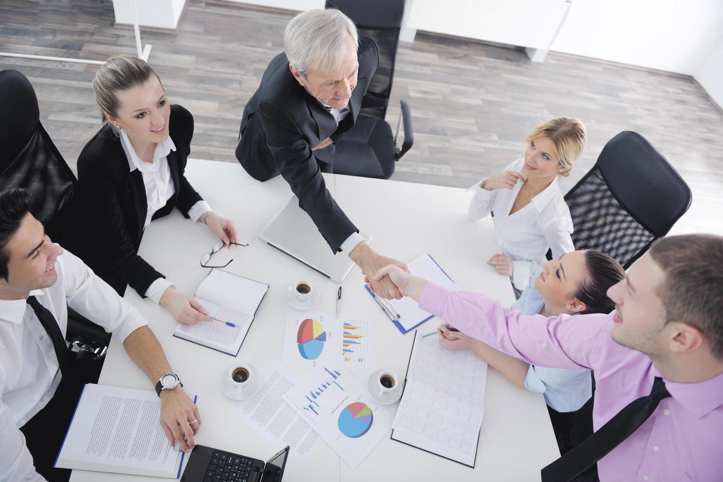 business people group on meeting photo