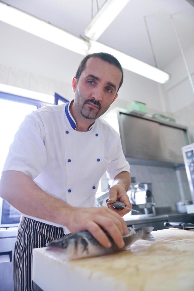 chef preparing food photo