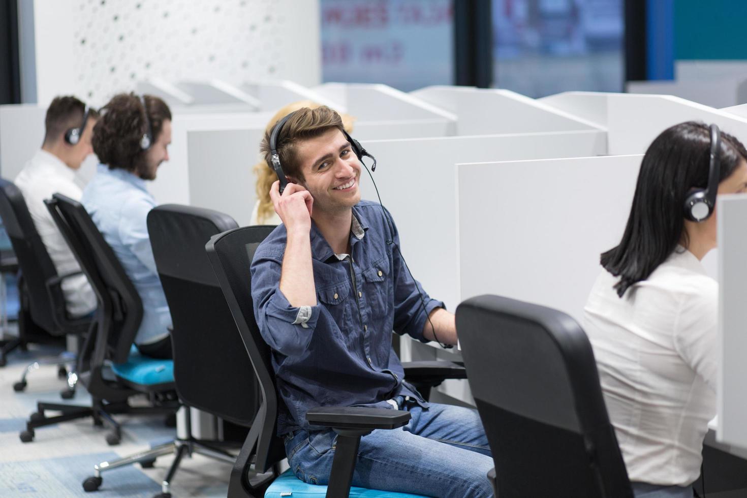 Call center operators photo