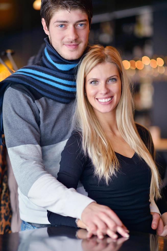 Portrait of a happy young couple photo