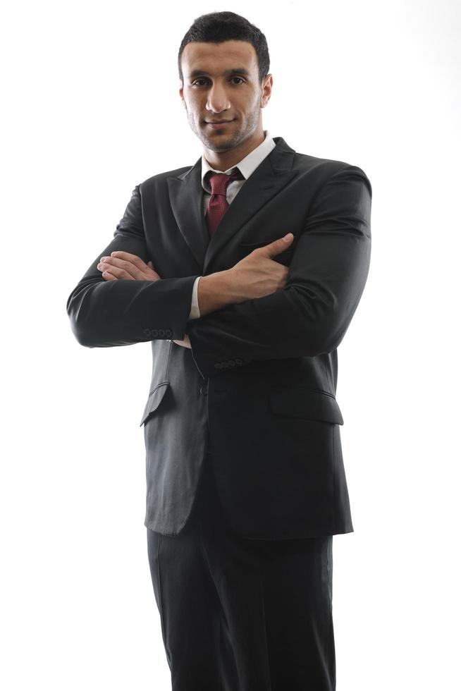 business man isolated over white background photo