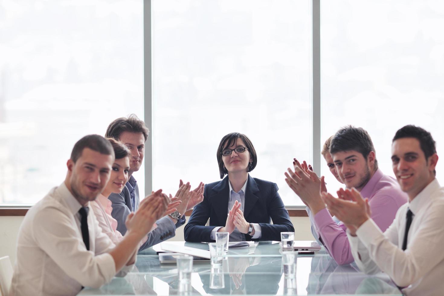 business people at meeting photo