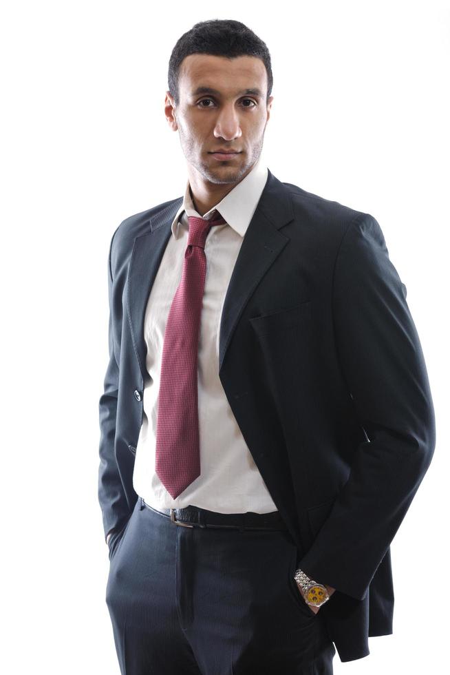 business man isolated over white background photo