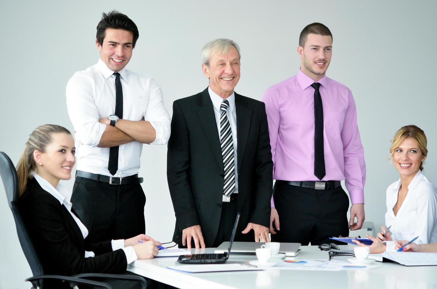 business people group on meeting photo