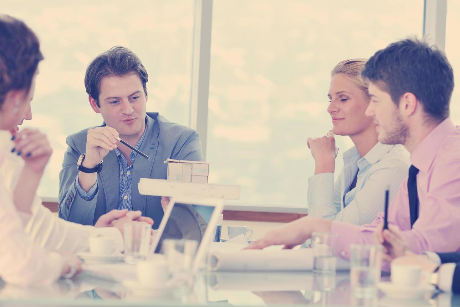 architect business team on meeting photo
