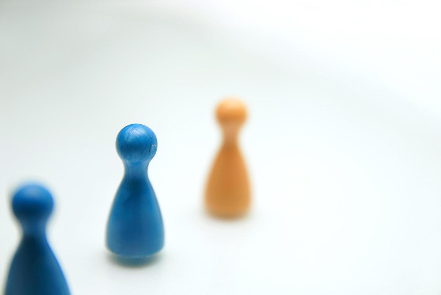 Concept of a multi-colored crowd photo