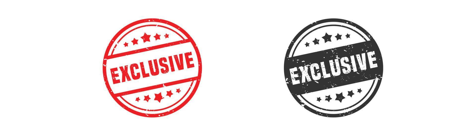Exclusive stamp rubber with grunge style on white background. vector