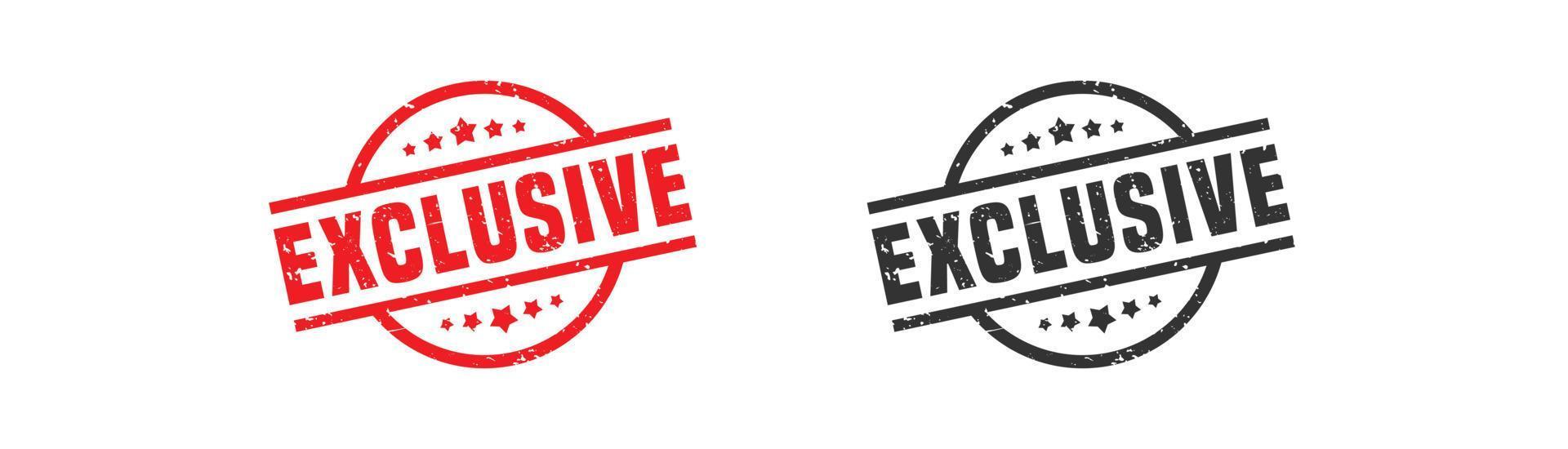 Exclusive stamp rubber with grunge style on white background. vector