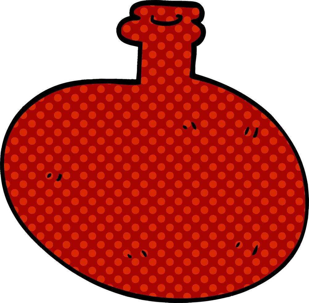 cartoon doodle big old jug vector