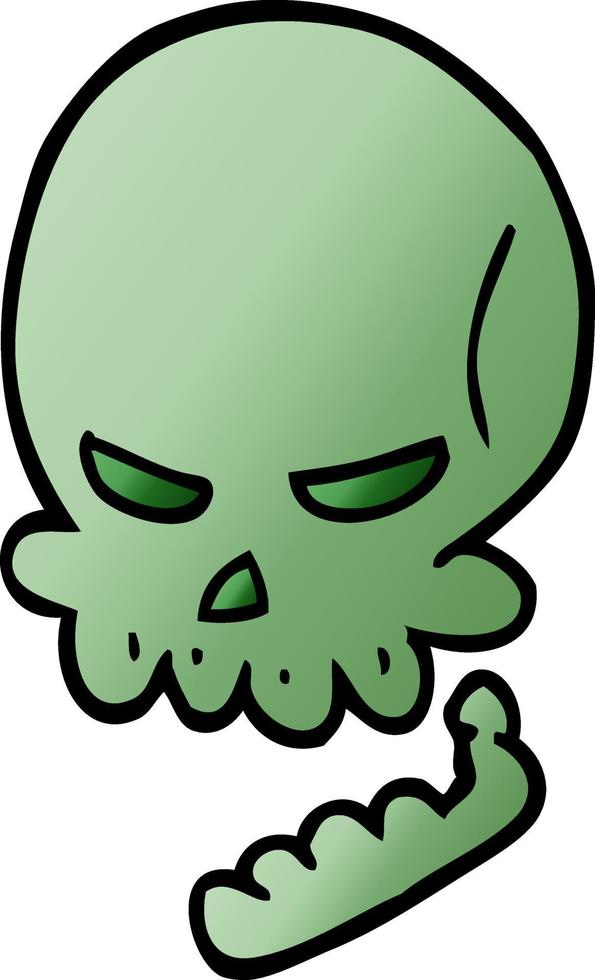 cartoon doodle halloween skull vector