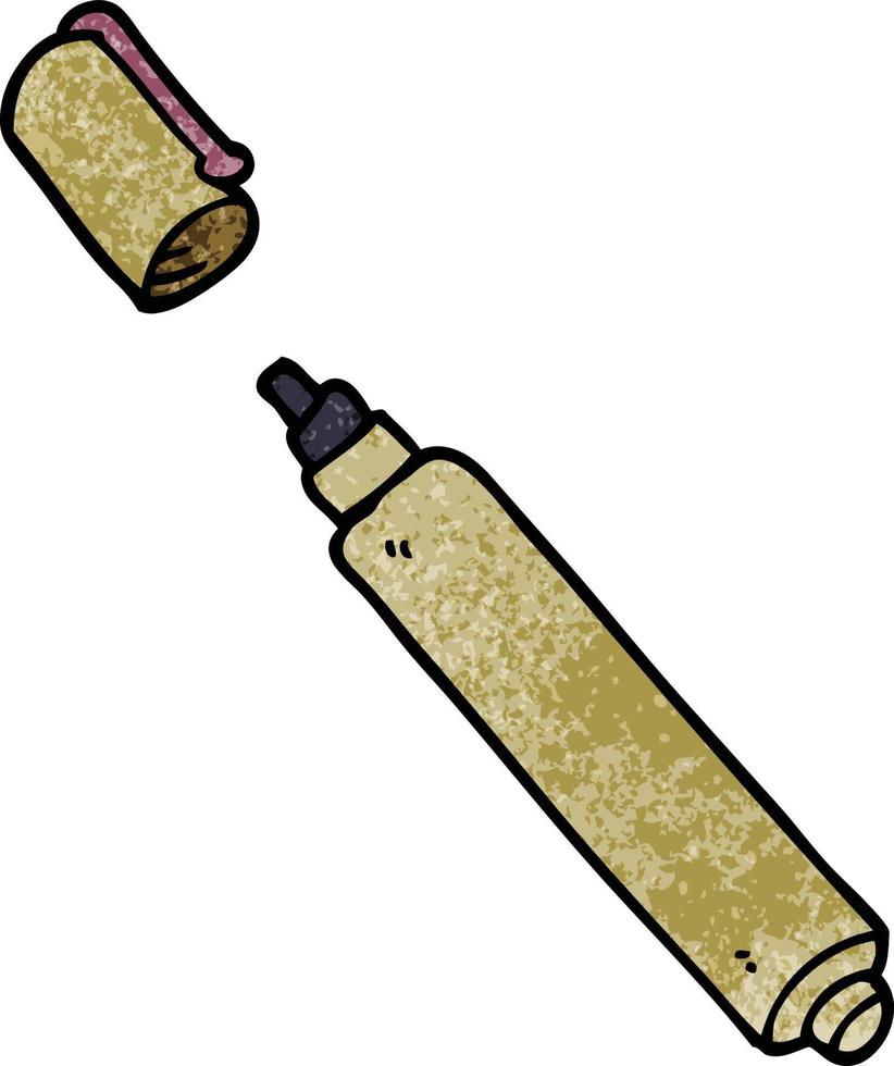 cartoon doodle office pen vector