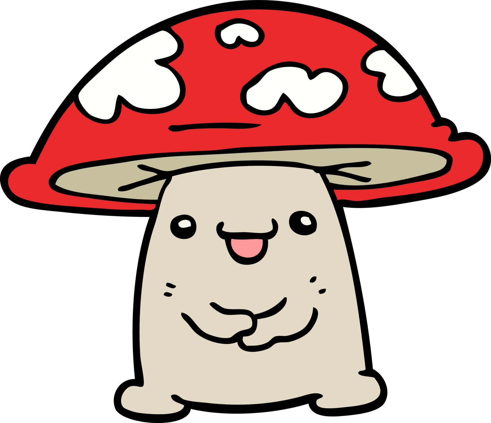 cartoon mushroom character 12136859 Vector Art at Vecteezy