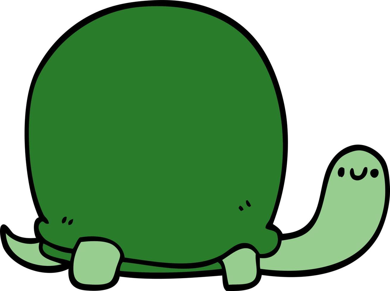 cute cartoon tortoise vector
