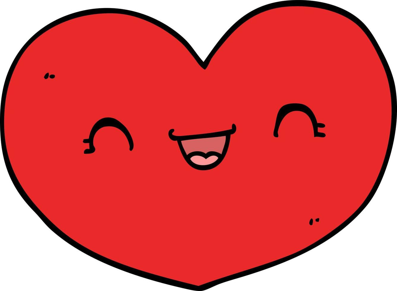 cartoon love heart vector