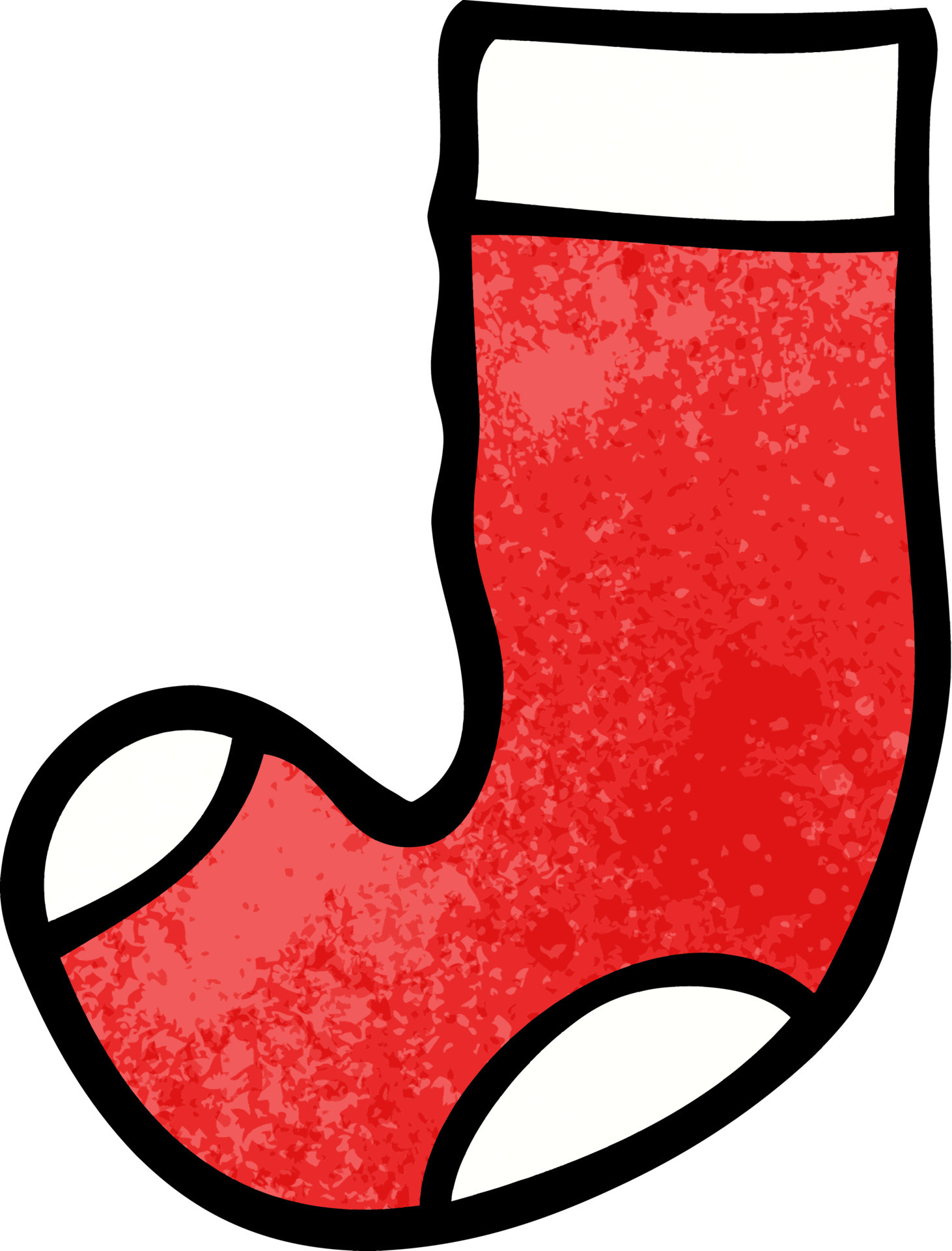 cartoon doodle old sock 12137112 Vector Art at Vecteezy