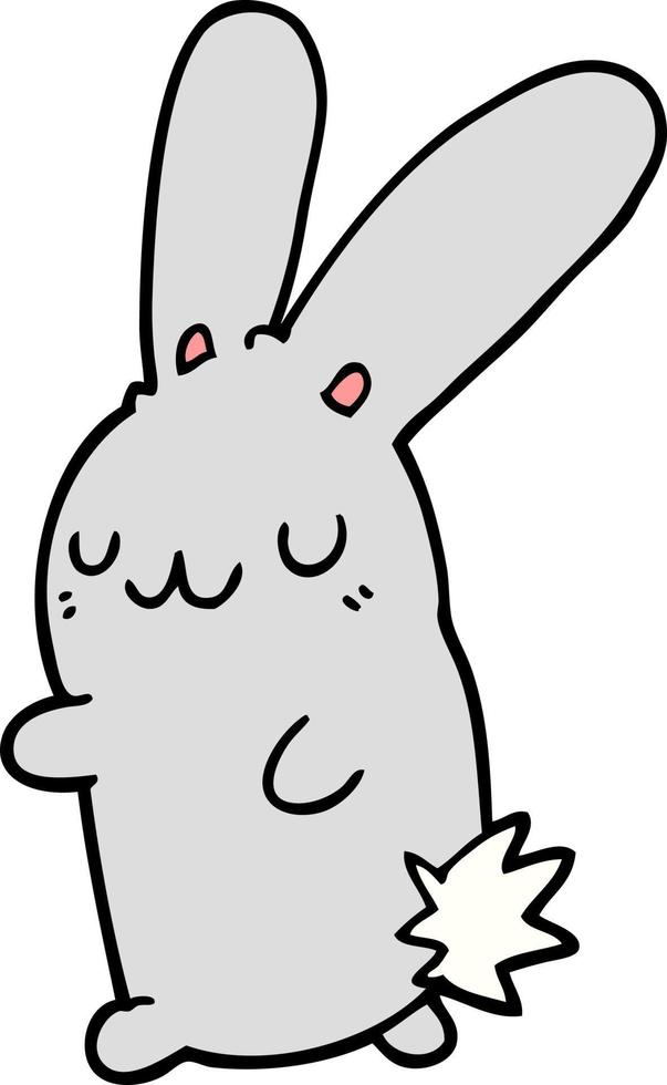 cute cartoon rabbit vector