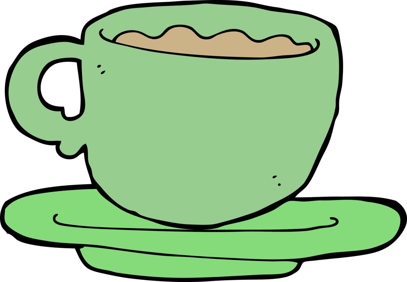 cartoon cup of tea 12137231 Vector Art at Vecteezy