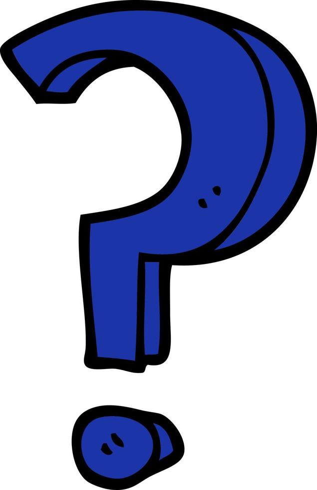 cartoon question mark vector