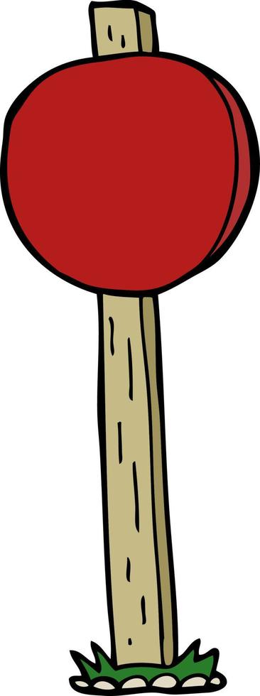 cartoon sign post vector