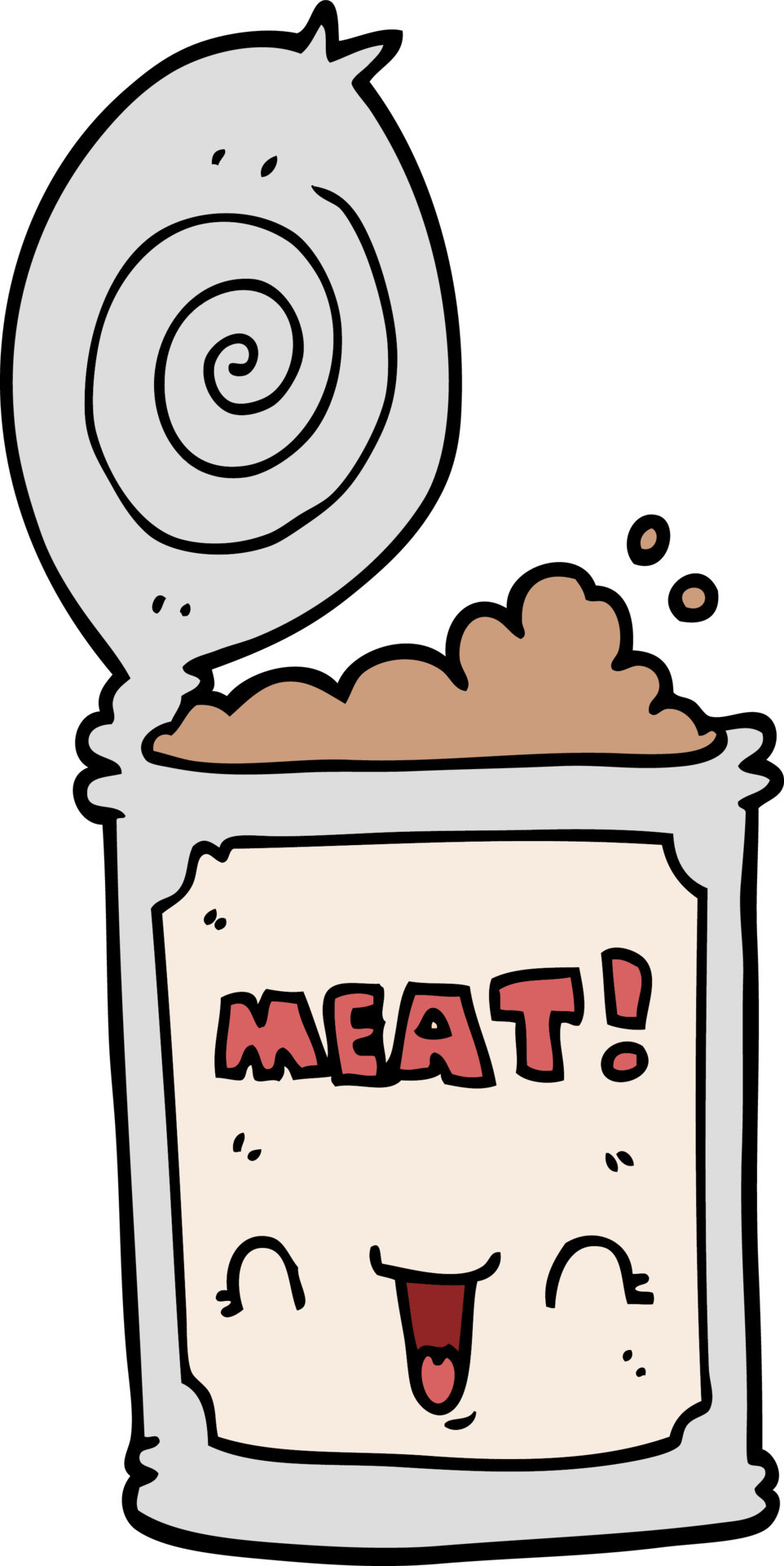 cartoon canned meat 12137340 Vector Art at Vecteezy