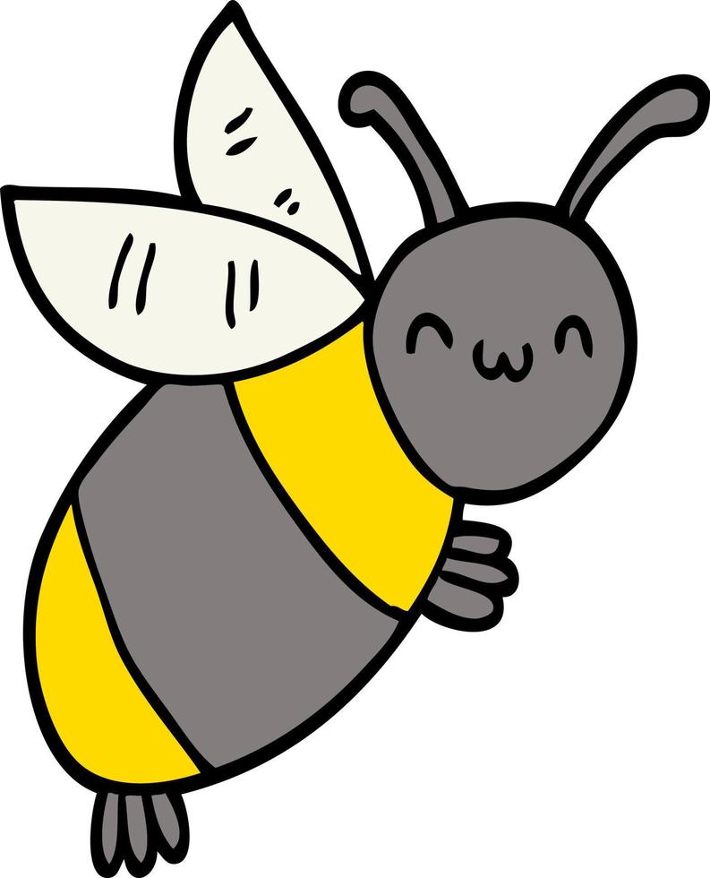 cute cartoon bee vector