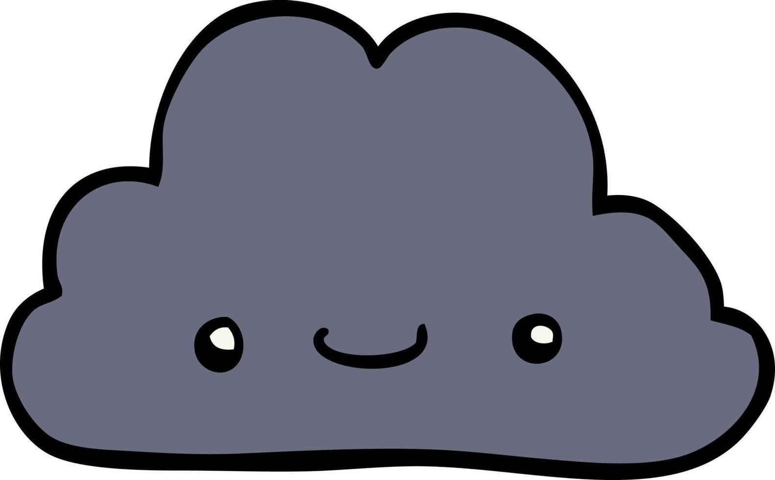 cute cartoon cloud vector