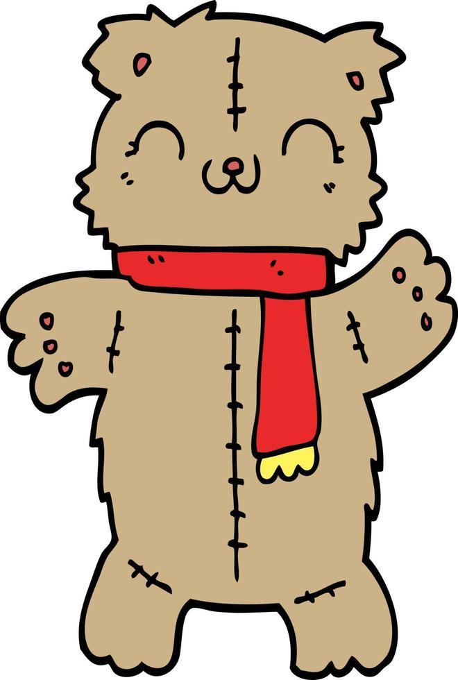 cartoon teddy bear vector