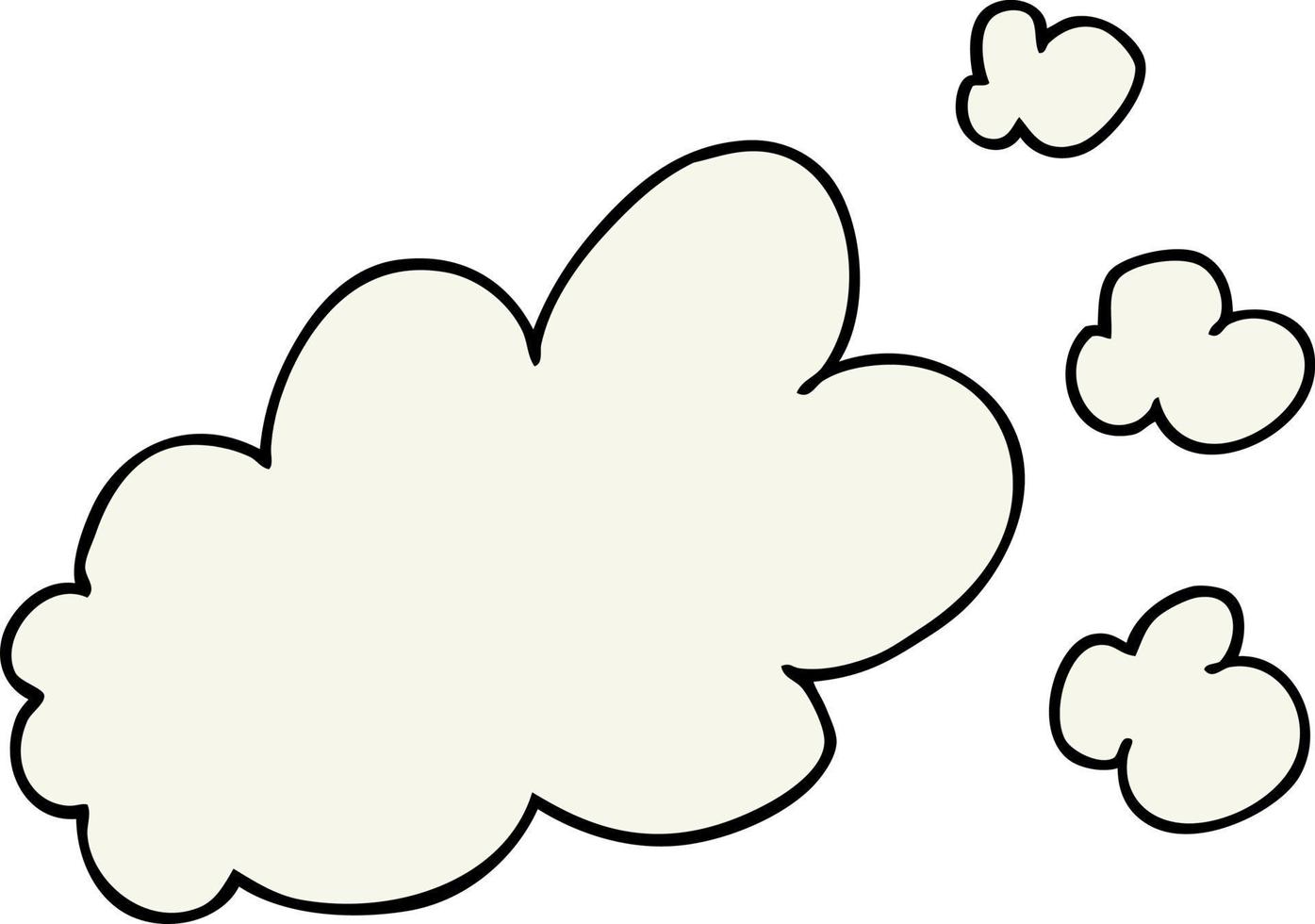 cartoon puff of smoke vector