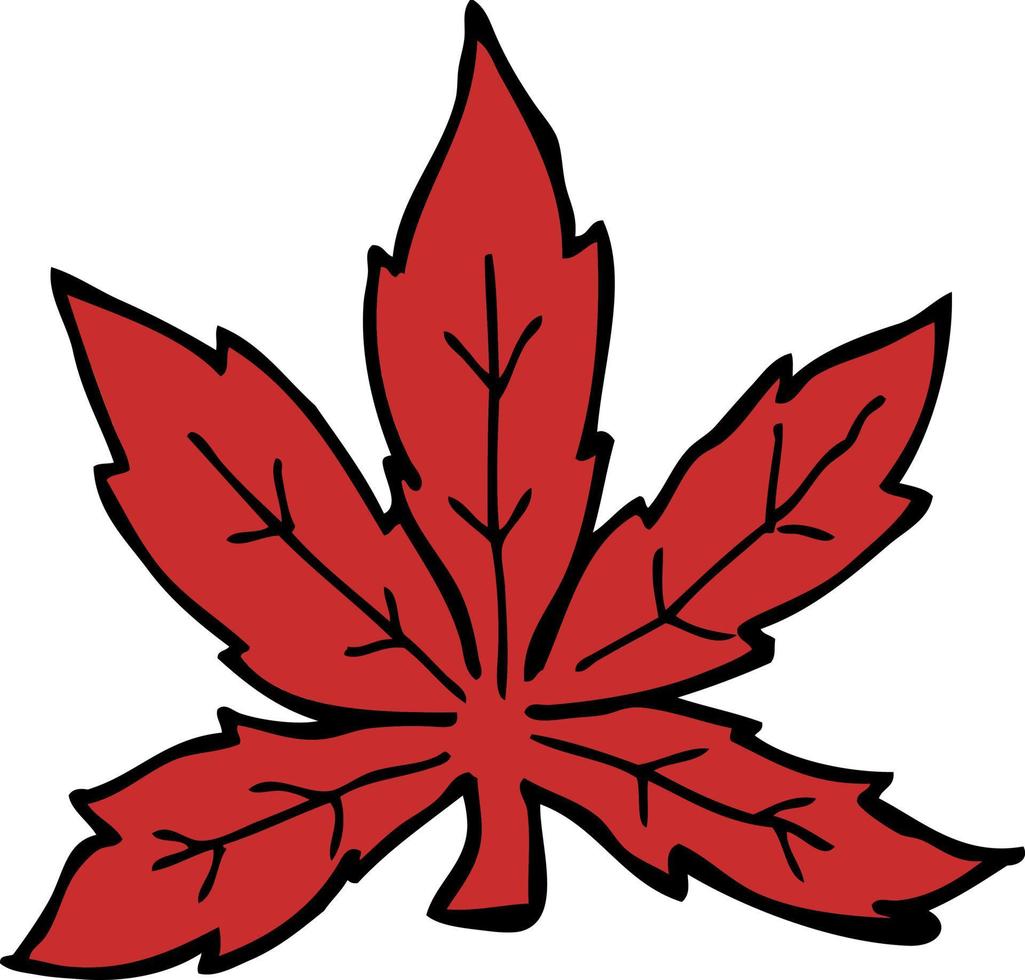 cartoon marijuana leaf vector