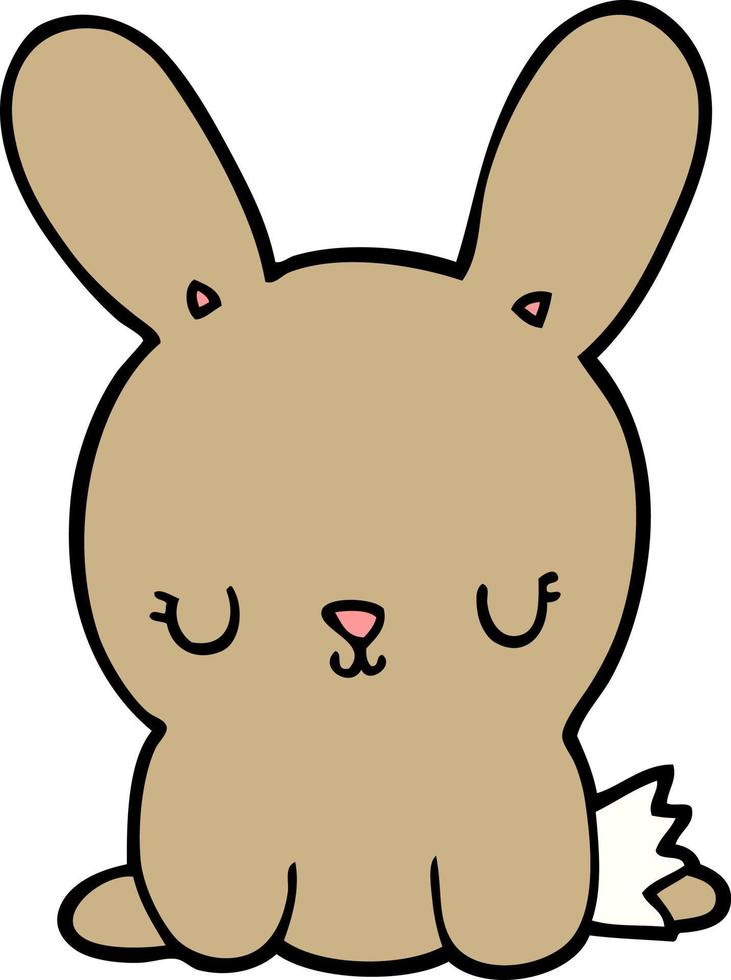 cute cartoon rabbit vector