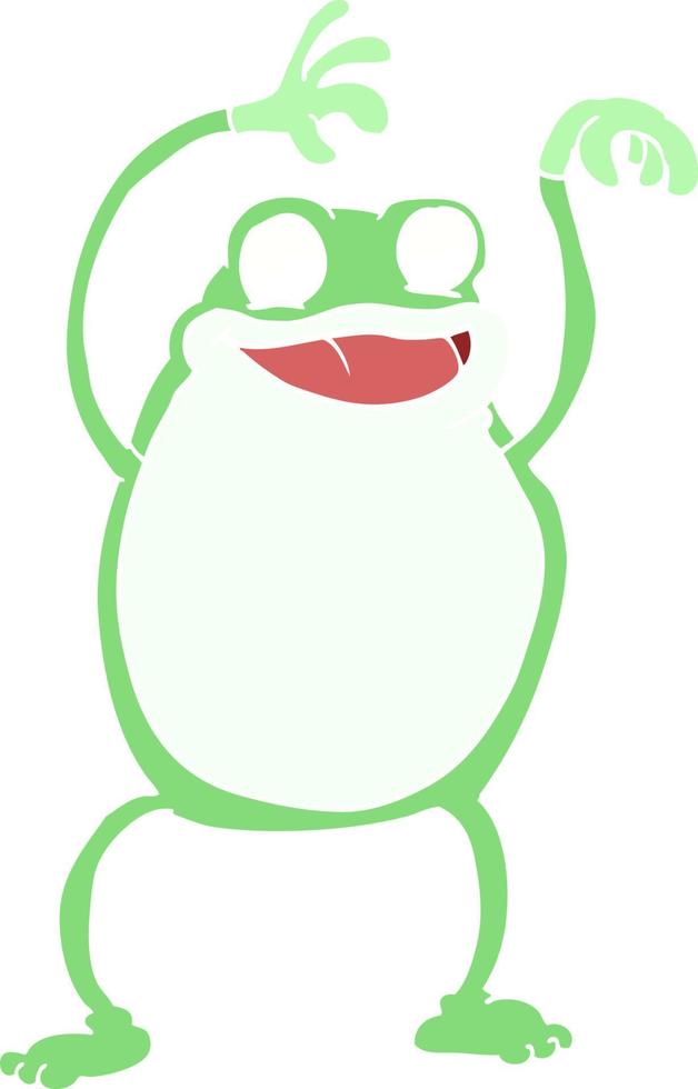 cartoon doodle frog vector
