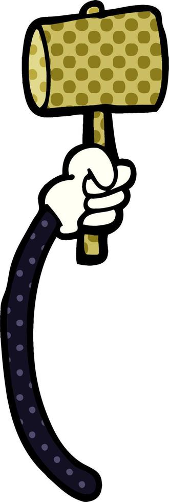 cartoon doodle retro hand gestures vector