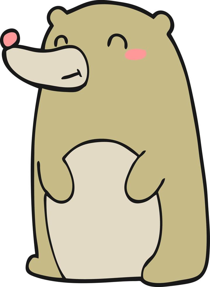 cute cartoon bear vector