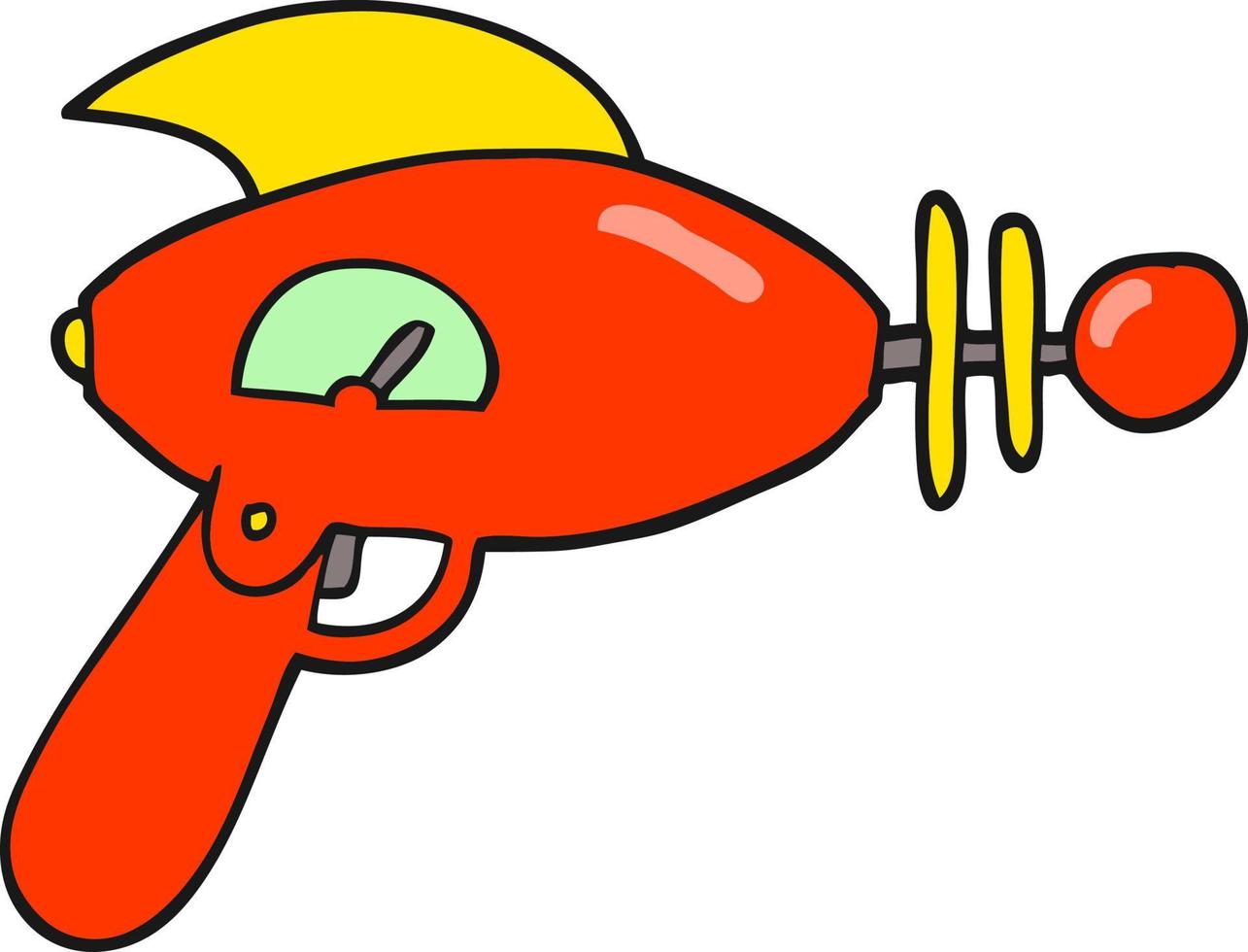 cartoon ray gun vector
