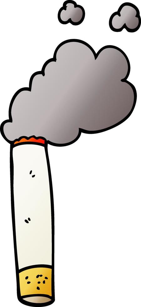 cartoon doodle cigarette vector