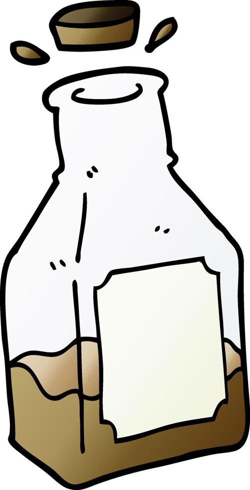 cartoon doodle drink in decanter vector