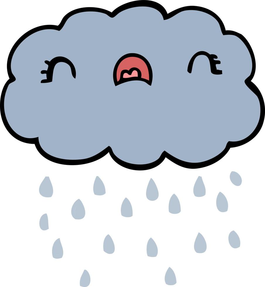 cute cartoon cloud vector
