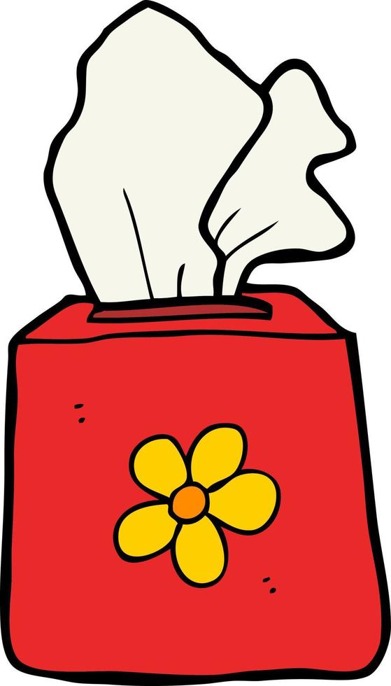 cartoon tissue box vector