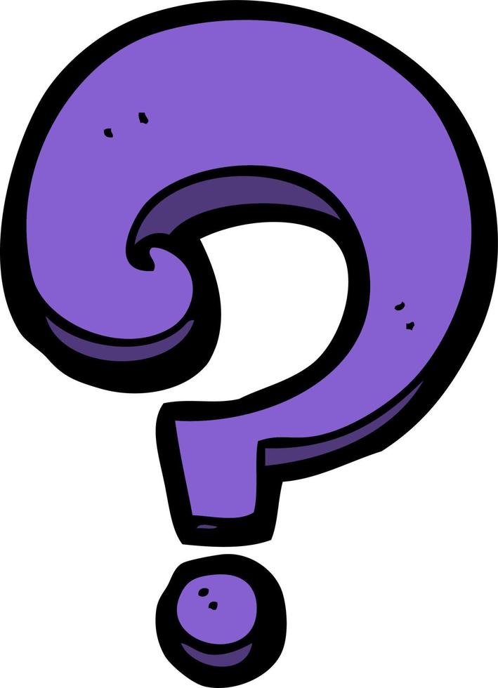 cartoon question mark vector