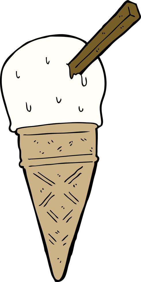 cartoon ice cream vector