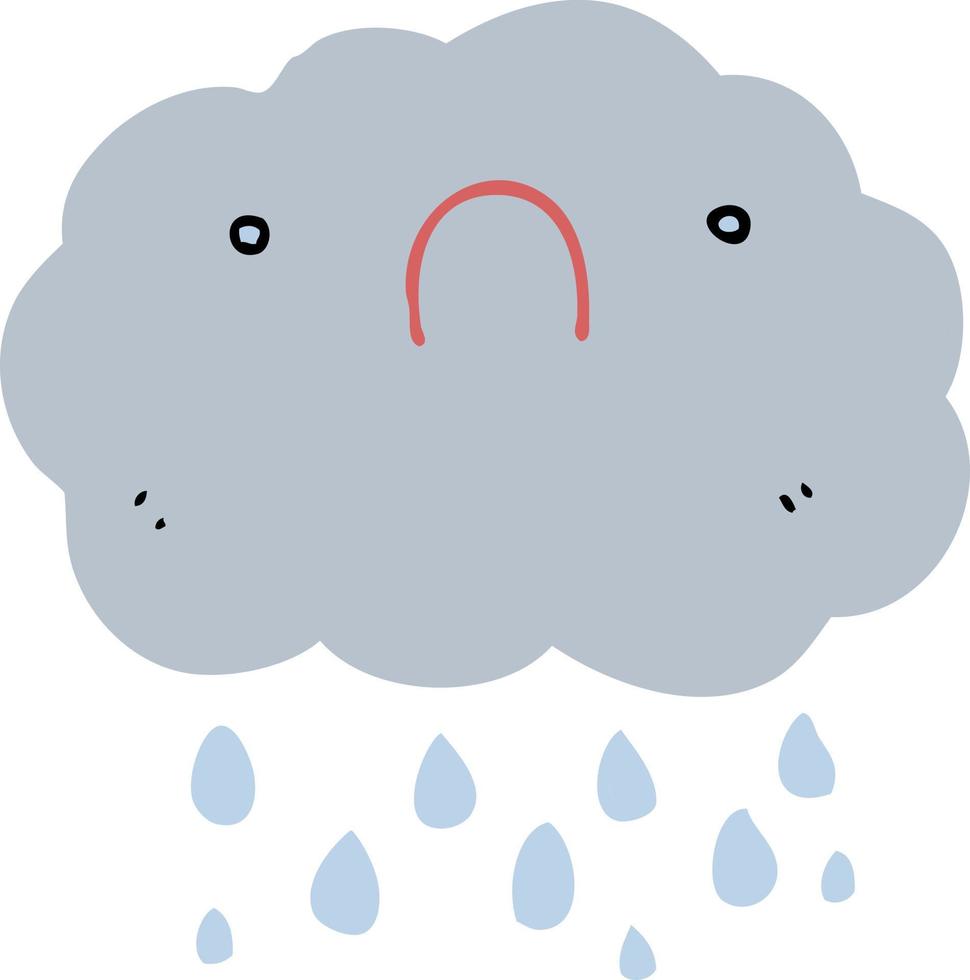 cute cartoon cloud vector