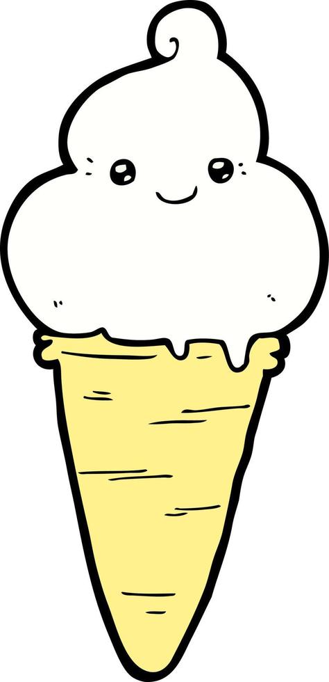 cartoon ice cream vector