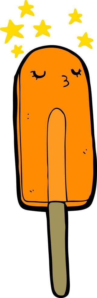 cartoon ice lolly vector