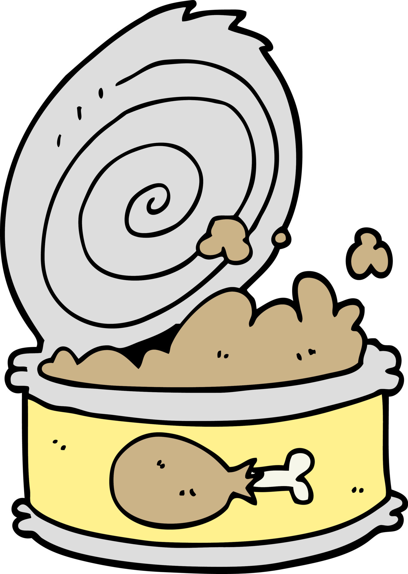 cartoon canned food 12137966 Vector Art at Vecteezy