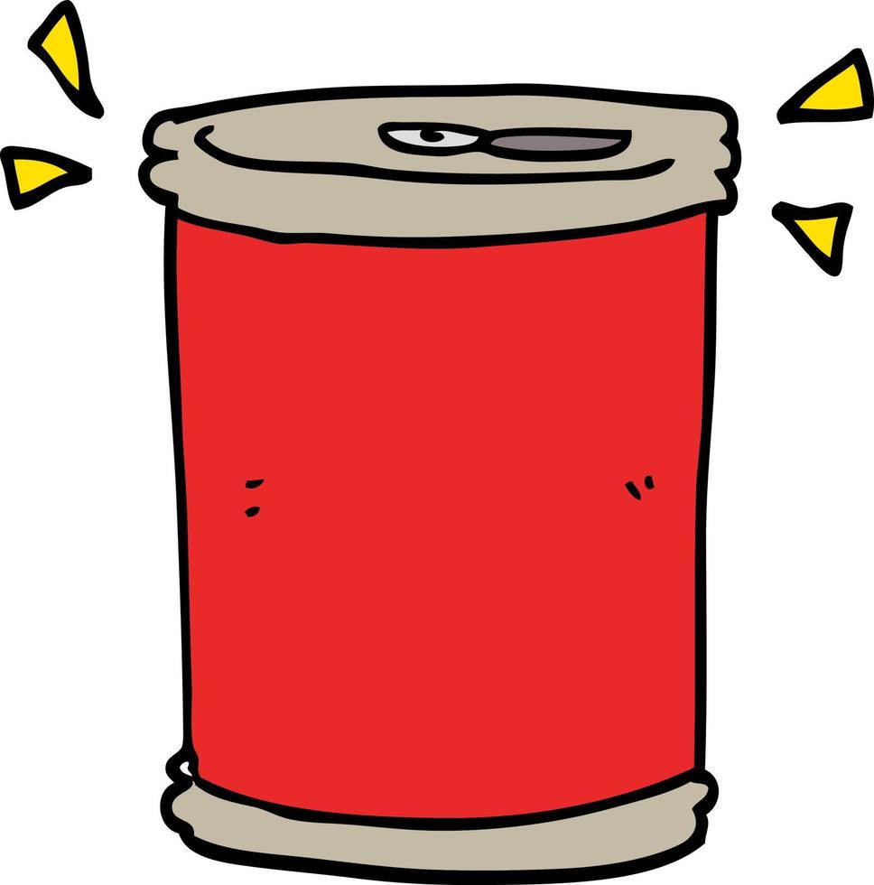 cartoon soda can vector